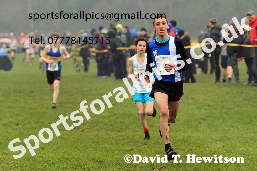 Boys Under-13s 2023 Northern Cross Country Champs., Witton Park, Blackburn. Photo: David T. Hewitson/Sports for All Pics